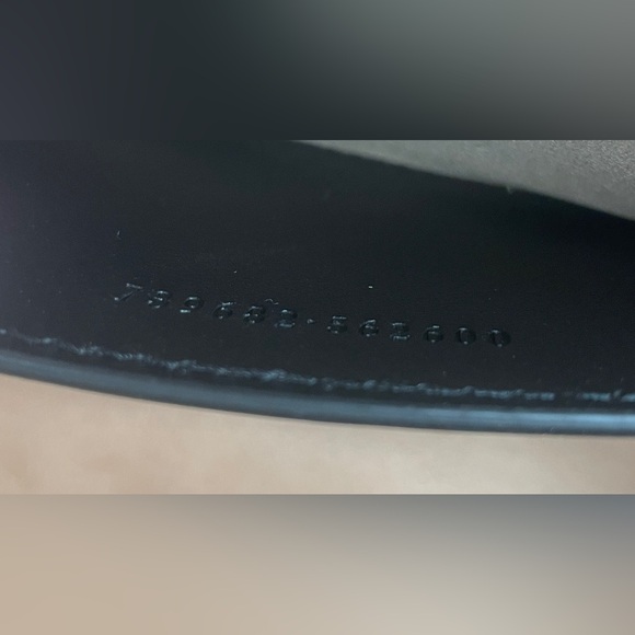 NEW! GUCCI BLACK GOLD MARMONT LEATHER CROSSBODY SHOULDER BAG PUSE AUTHENTIC - Picture 15 of 16